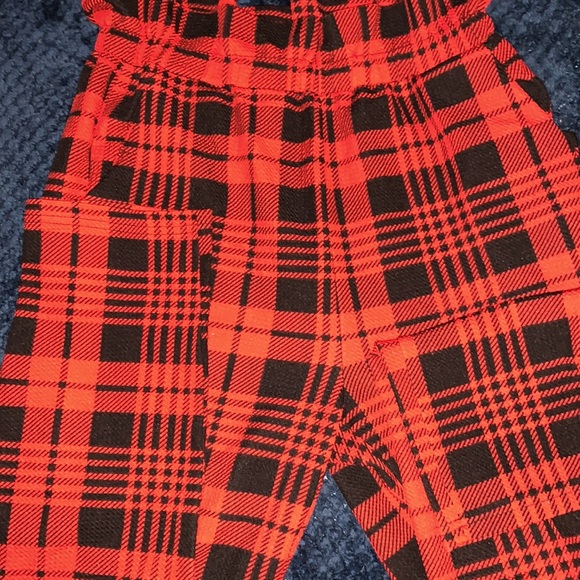 Red Checkered Pants - Picture 2 of 4